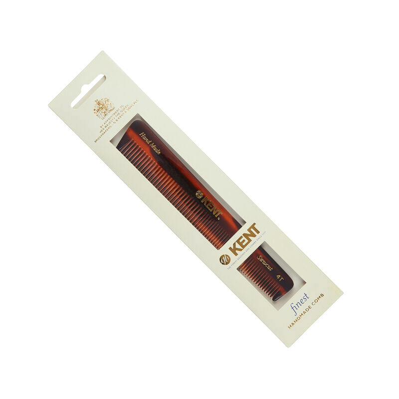 KENT 4T: Handmade 150mm General Grooming Comb Thick/Fine Hair