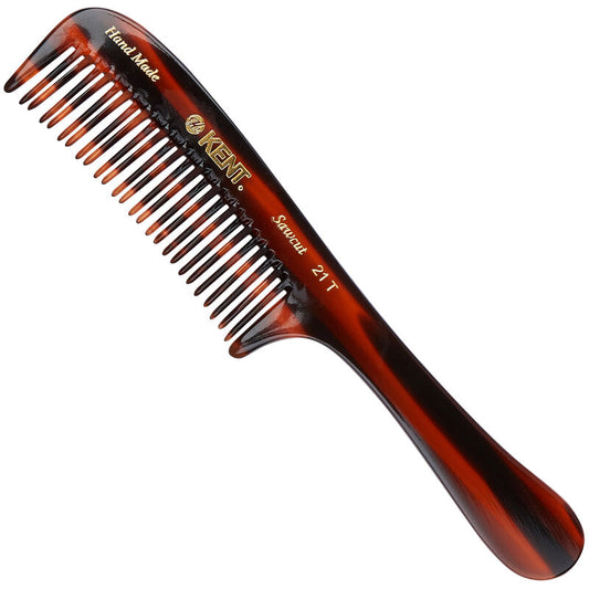 KENT 21T หวีสาง Handmade Detangling Comb ซี่สลับ สำหรับผมพันกัน