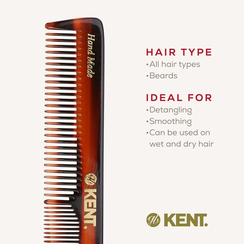 KENT 2T Handmade Pocket Comb 154mm