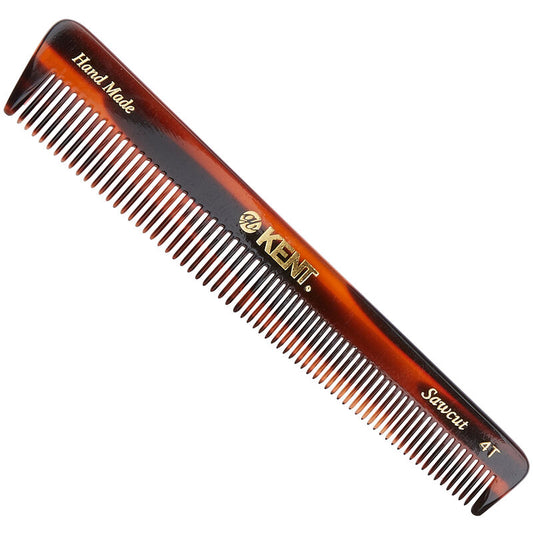 KENT 4T: Handmade 150mm General Grooming Comb Thick/Fine Hair