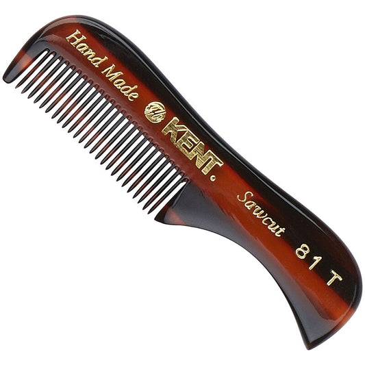 KENT 81T: Handmade 73mm Beard and Moustache Comb
