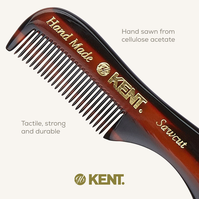 KENT 81T: Handmade 73mm Beard and Moustache Comb