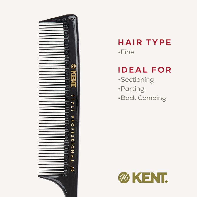 KENT SPC82 Tail Comb 210mm Fine Hair หวีหาง หวีแสก 21 cm จากอิตาลี
