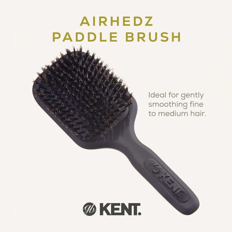 KENT AH14G AirHedz Narrow Hairbrush with Pure Bristle ขนหมูป่า 100% นำเข้าจากอังกฤษ