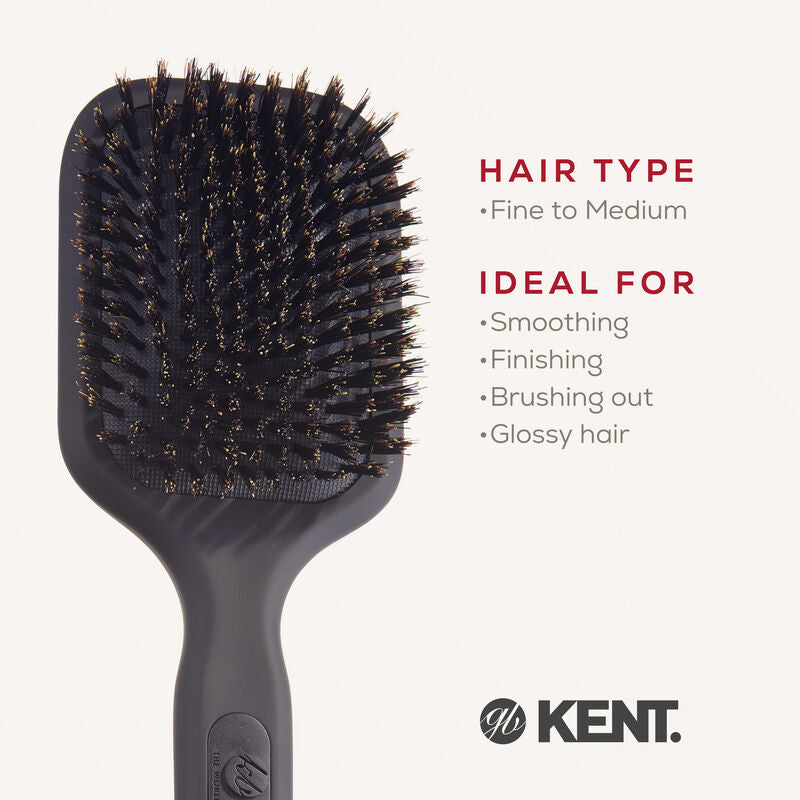 KENT AH14G AirHedz Narrow Hairbrush with Pure Bristle ขนหมูป่า 100% นำเข้าจากอังกฤษ