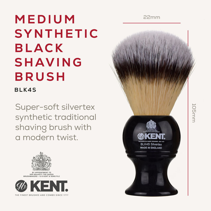 KENT Medium Synthetic Shaving Brush แปรงโกนหนวด