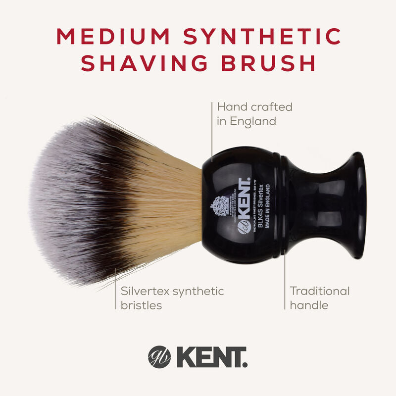 KENT Medium Synthetic Shaving Brush แปรงโกนหนวด