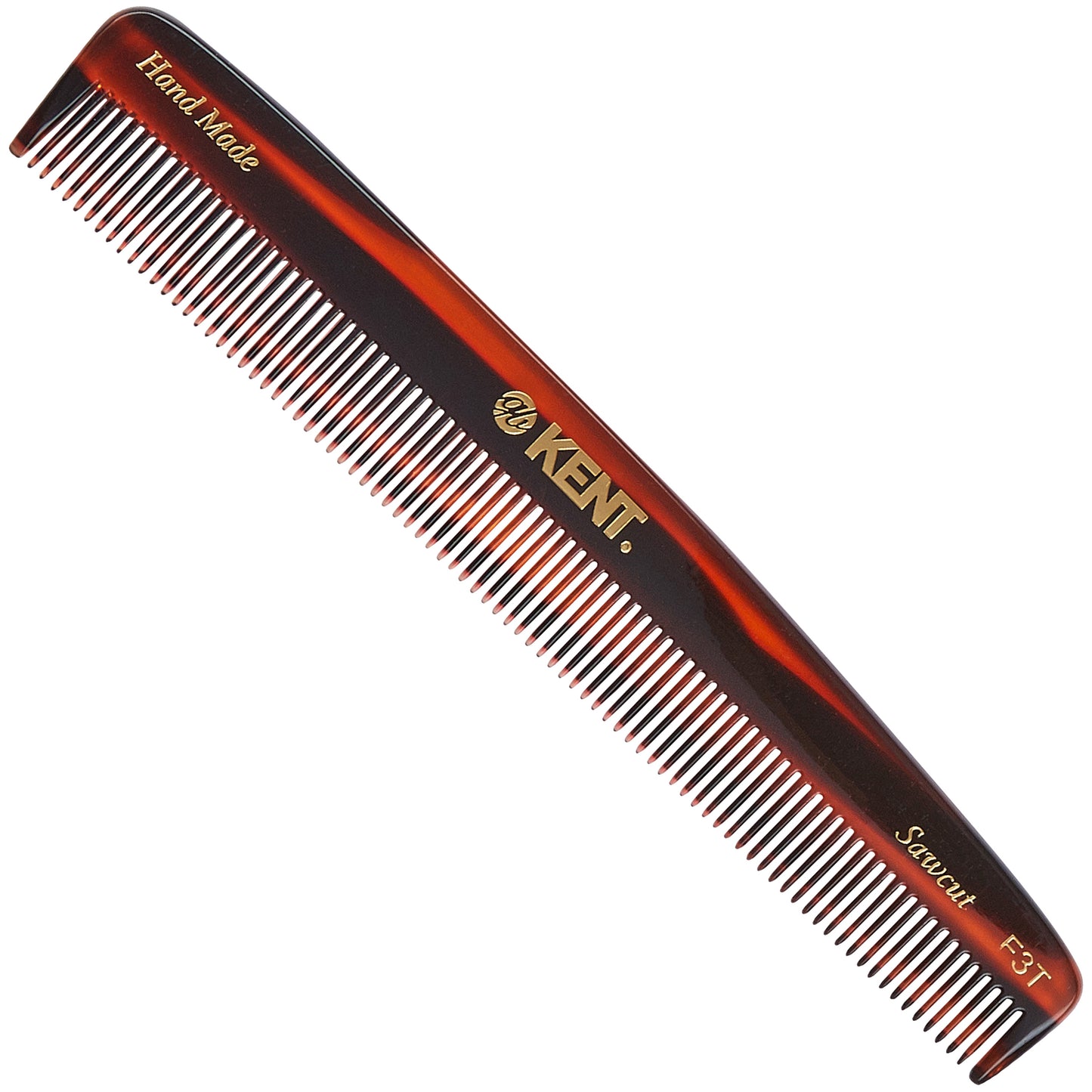 KENT F3T: Handmade 160mm Dressing Comb – All Fine Teeth for Fine Hair