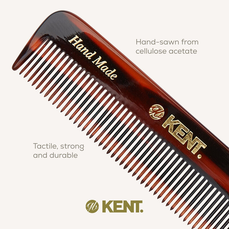 KENT FOT Handmade Pocket Comb 112mm | หวีพกแฮนด์เมด สำหรับผมบางและผมบางเบาบาง