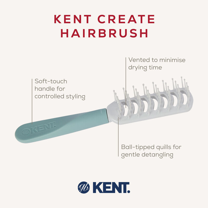 KENT KCR1 Create Vented Hairbrush แปรงหวีผมระบายอากาศ นำเข้าจากอังกฤษ