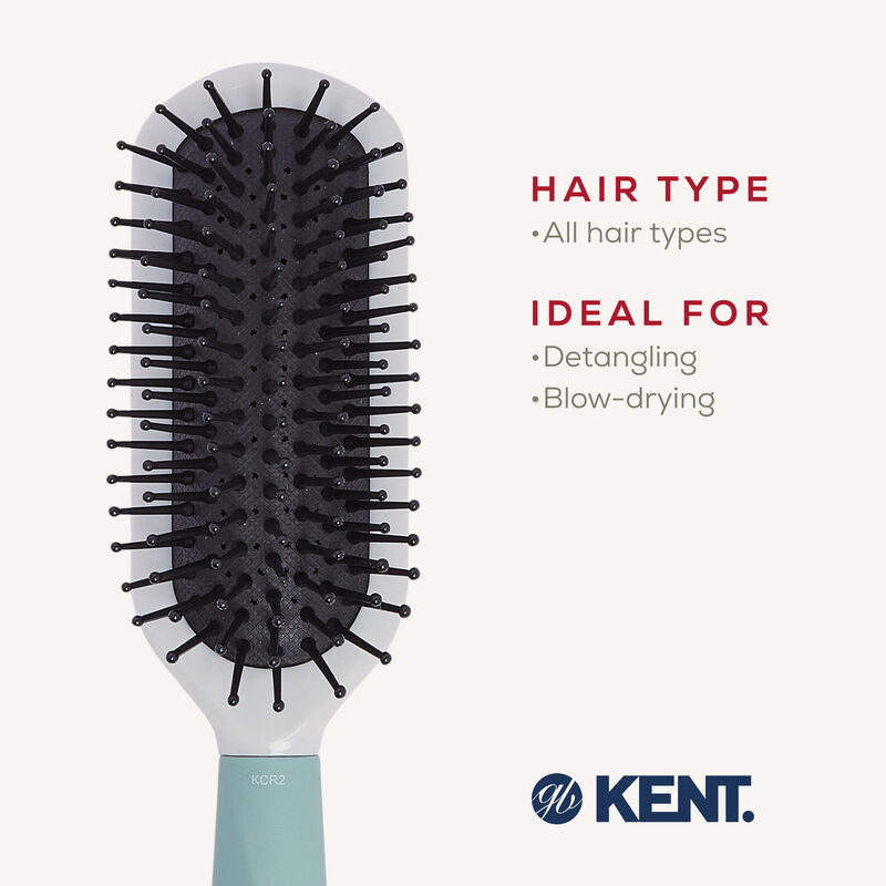 KENT KCR2 Create Cushion Vented Paddle Brush ระบายอากาศ ไดร์ผมแห้งไว ผมนุ่มลื่นทุกวัน จากอังกฤษ