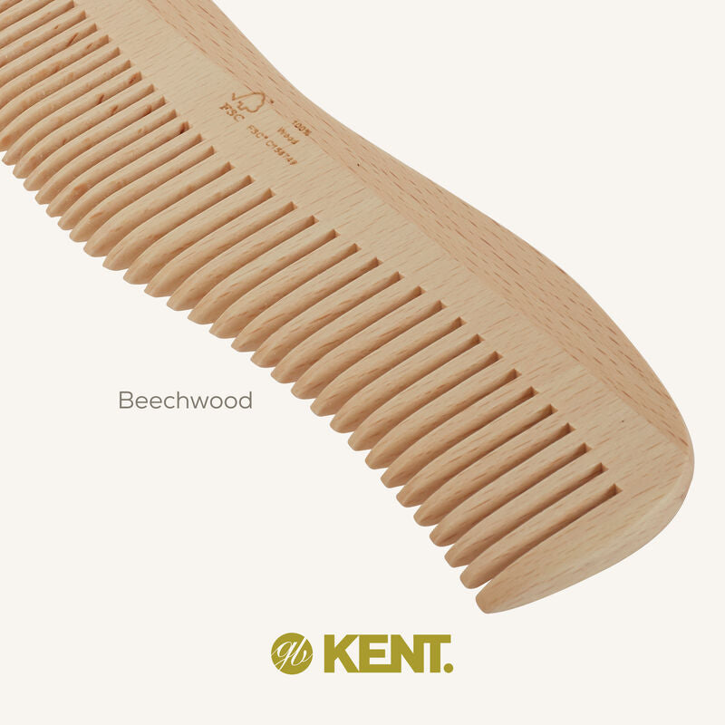 KENT LPF7: Pure Flow Wooden Comb 205mm – Best Comb Hair Awards 2022