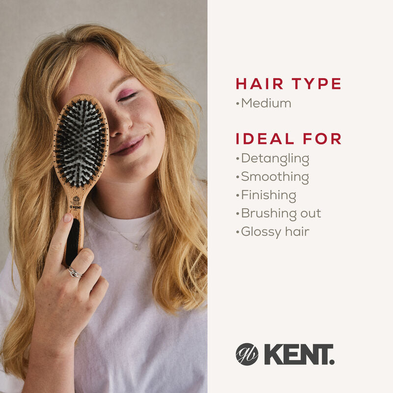 KENT PERFECT FOR SMOOTHING CUSHION BRISTLE NYLON MIX BRUSH