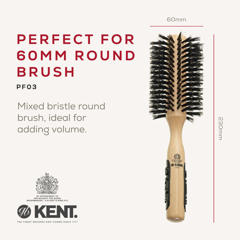 KENT Perfect For Volumising  Bristle Nylon Mix Round Brush