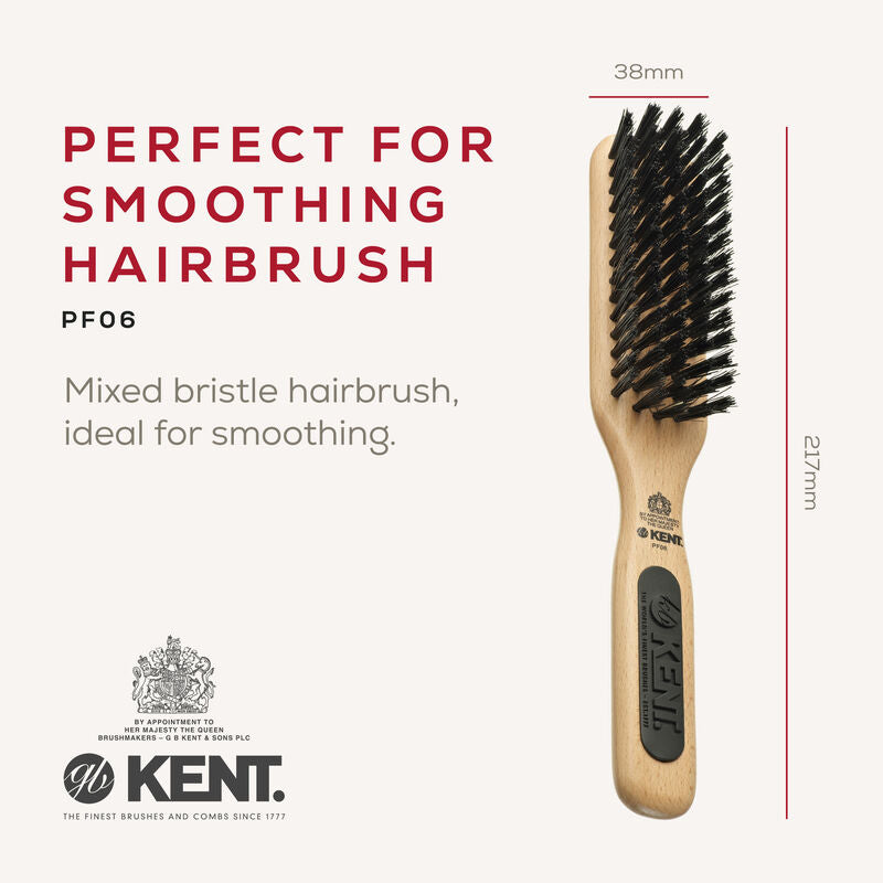 KENT PF06 Perfect For Smoothing Narrow Bristle Nylon Mix Brush (ขนหมูป่าผสมไนลอน)