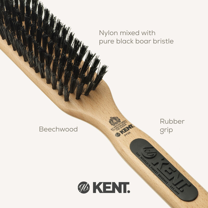 KENT PF06 Perfect For Smoothing Narrow Bristle Nylon Mix Brush (ขนหมูป่าผสมไนลอน)