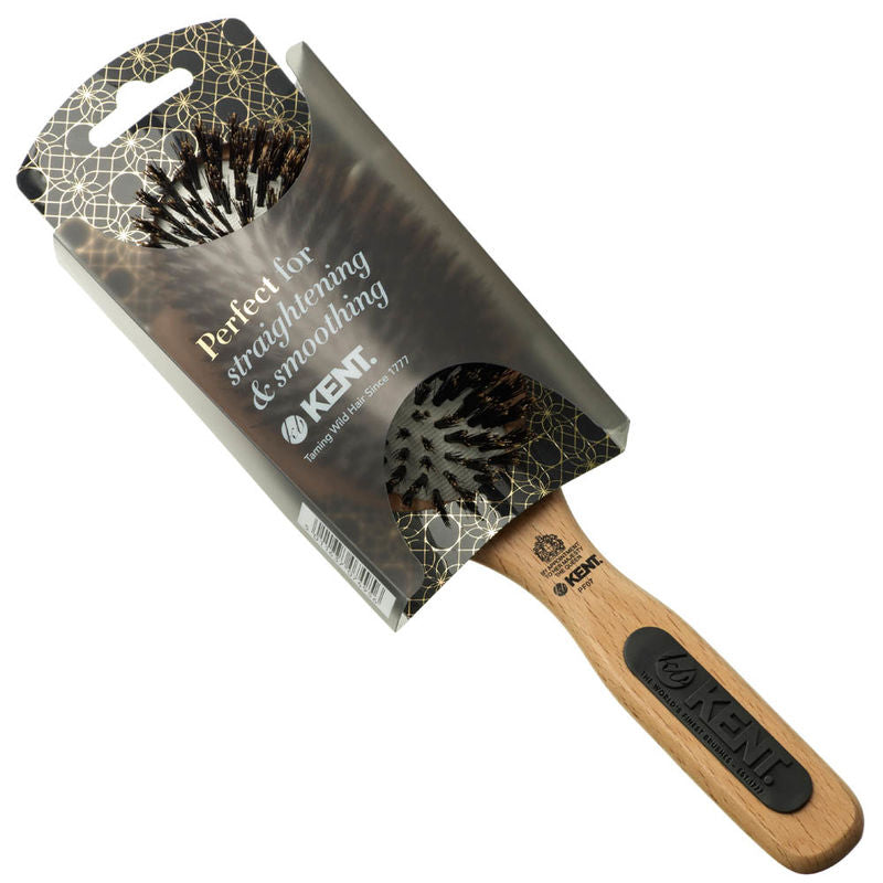 KENT PF07 Perfect For Smoothing Large Cushion Bristle Brush (แปรงขนหมูป่า 100%)