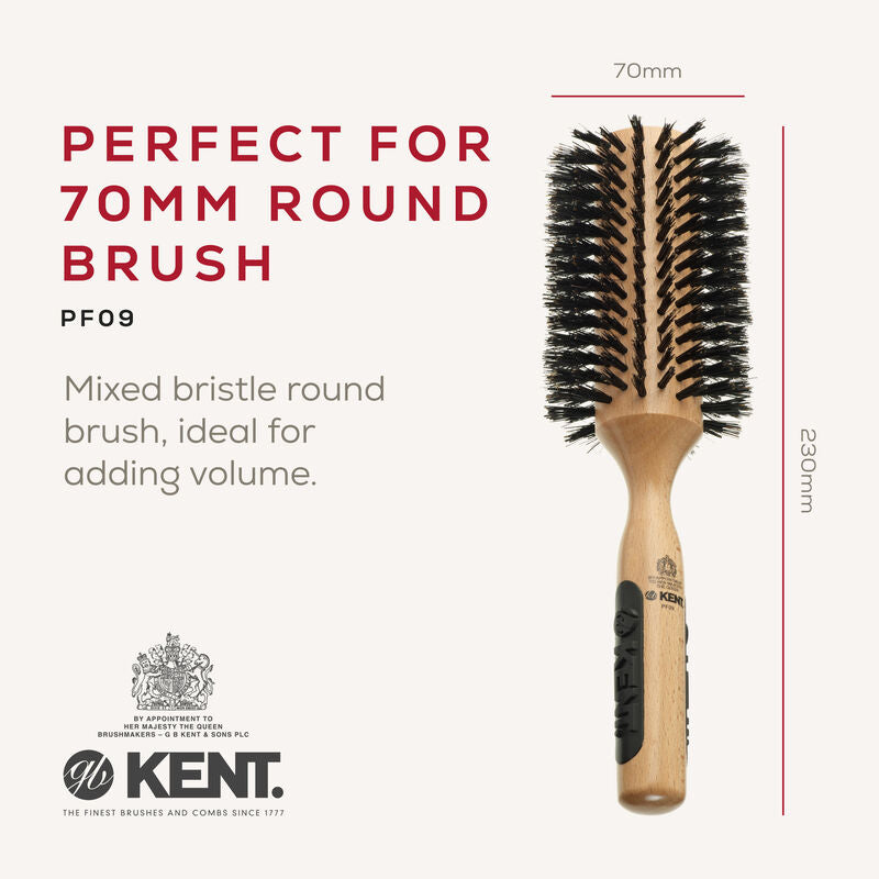 KENT Perfect For Volumising  Bristle Nylon Mix Round Brush