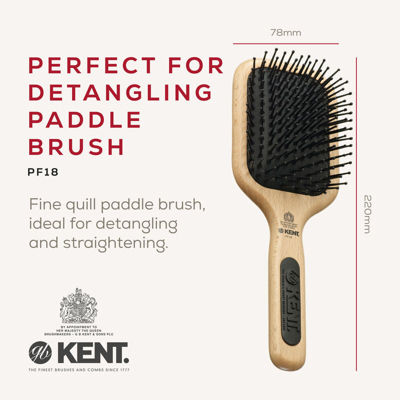 KENT PF18: Perfect For Straightening Fine Quill Paddle Brush