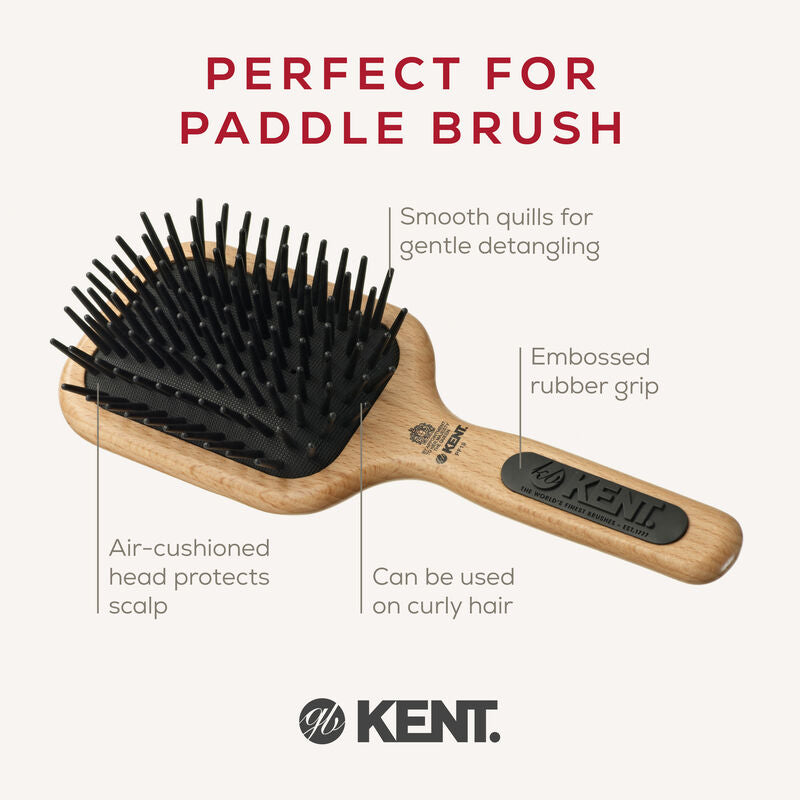 KENT PF19: Perfect For Detangling Large Quill Paddle Brush