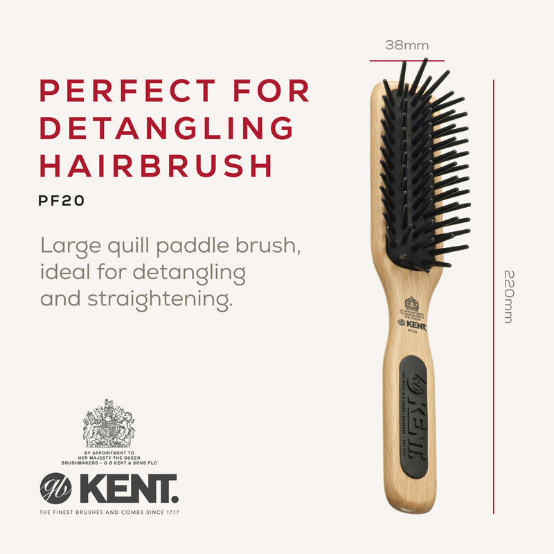 KENT PF20: Perfect For Detangling Large Quill Brush