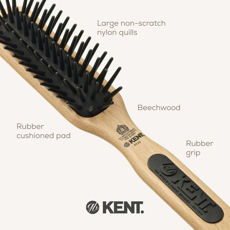 KENT PF20: Perfect For Detangling Large Quill Brush