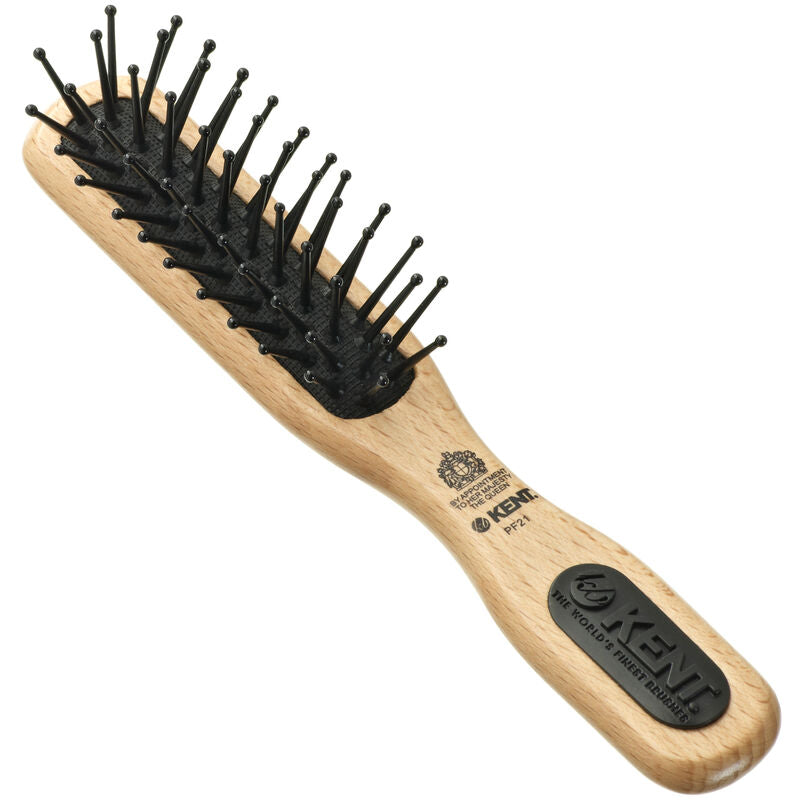KENT PF21 Perfect For Detangling Fine Quill Handbag Brush