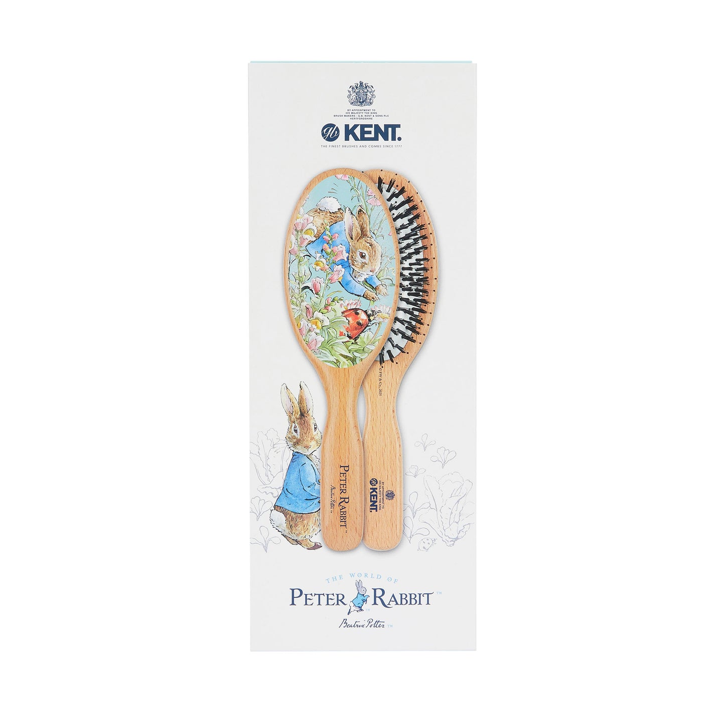 KENT x Peter Rabbit™ Large Bristle Nylon Mix Hairbrush (PR01)