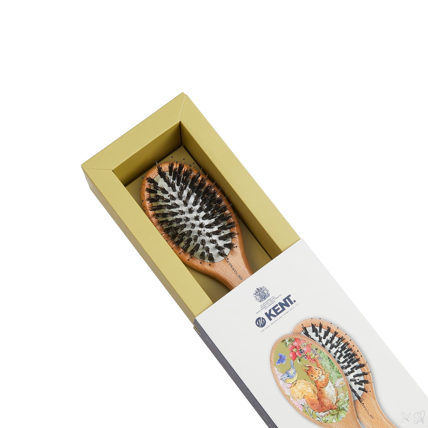 KENT x Squirrel Nutkin™ Small Bristle Nylon Mix Hairbrush ขนหมูป่า ผสมไนลอน (Peter Rabbit)