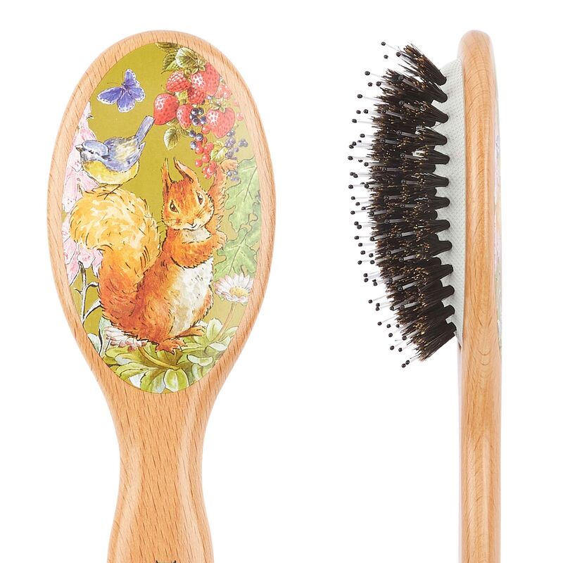 KENT x Squirrel Nutkin™ Small Bristle Nylon Mix Hairbrush ขนหมูป่า ผสมไนลอน (Peter Rabbit)