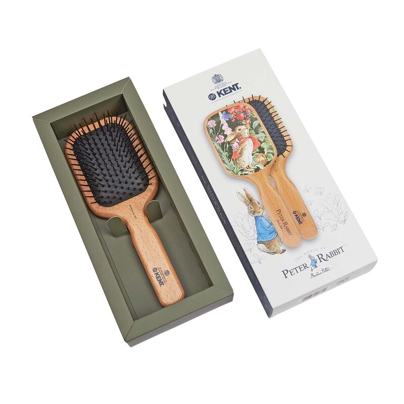 PR03-แปรงหวีผม KENT x Flopsy™ Fine Quill Paddle Brush (Peter Rabbit Ed.)