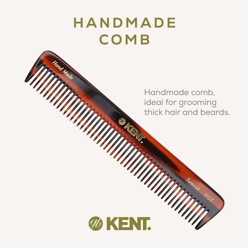 KENT R5T: Handmade 170mm Dressing Table Comb – Thick Hair