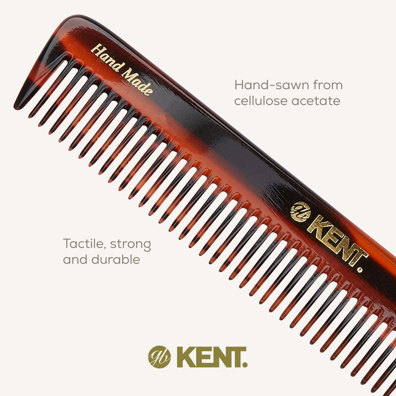 KENT R5T: Handmade 170mm Dressing Table Comb – Thick Hair