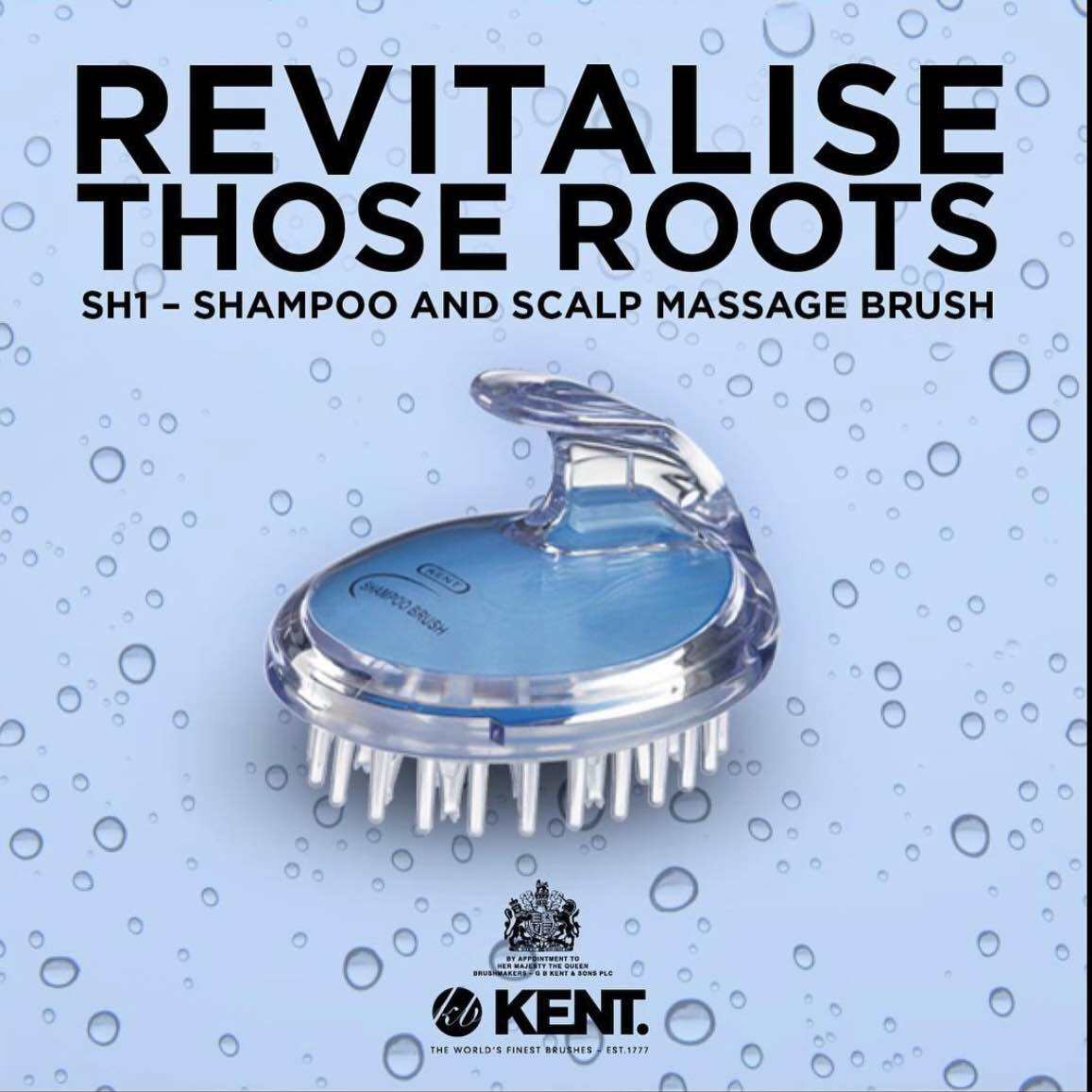 KENT Shampoo and Scalp Massage Brush แปรงสระผม พร้อมนวดผ่อนคลาย จากอังกฤษ