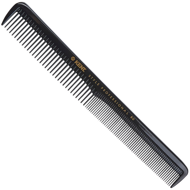 KENT SPC80 Cutting Comb 180mm | หวีตัดผม ซี่หยาบ-ละเอียด สำหรับผมบางถึงปานกลาง
