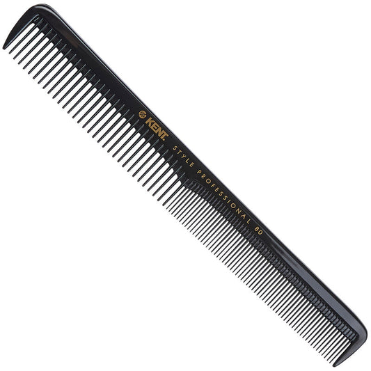 KENT SPC80 Cutting Comb 180mm | หวีตัดผม ซี่หยาบ-ละเอียด สำหรับผมบางถึงปานกลาง