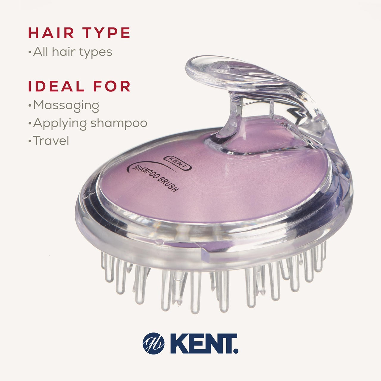 KENT Shampoo and Scalp Massage Brush แปรงสระผม พร้อมนวดผ่อนคลาย จากอังกฤษ